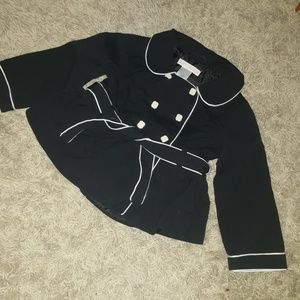 Janie and jack black trench coat 18 24 M Elegant ♡